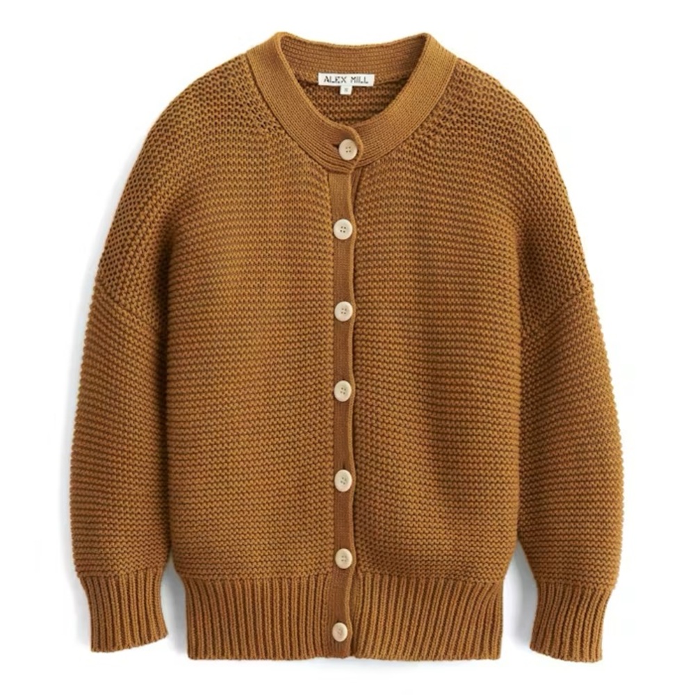 Alex Mill Nico Cardigan Golden Khaki Sz M